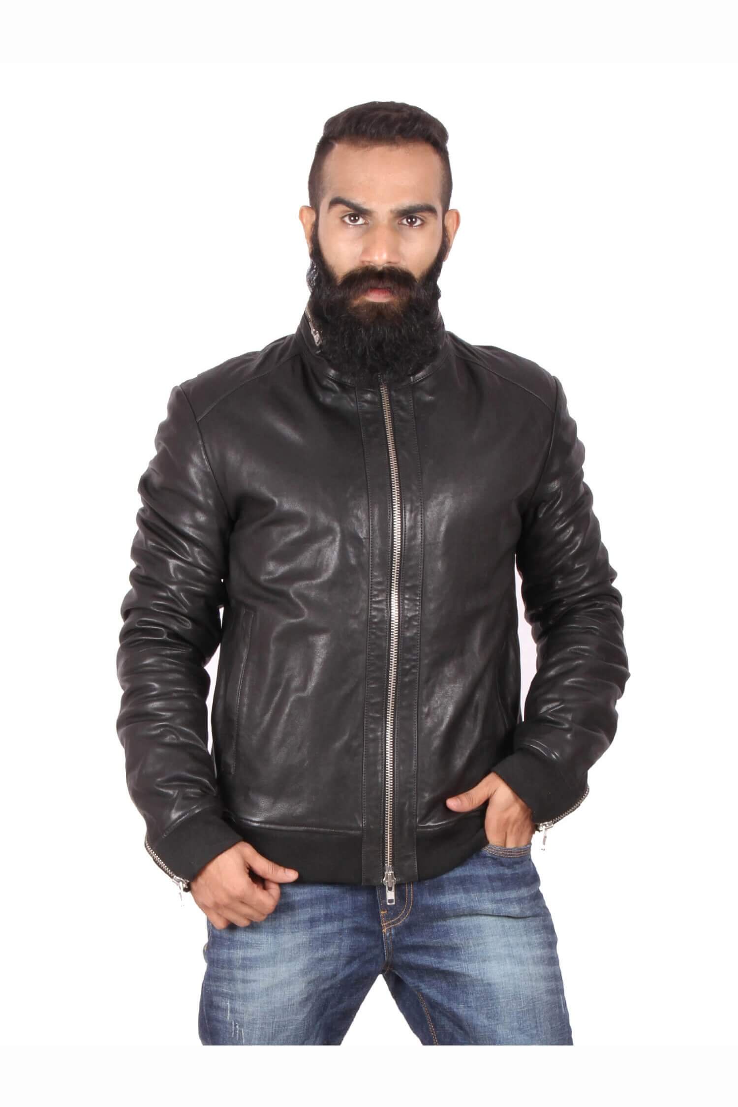 Theo Ash Genuine Leather Jackets Designer Stylish Black Er Jacket