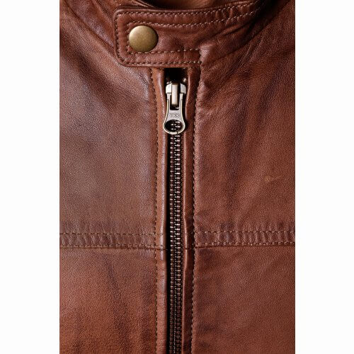 Men's Brown Biker Leather Jacket