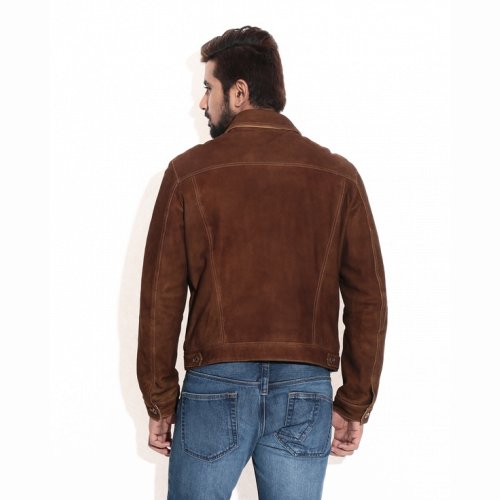 Men's Antique Suede Leather Jacket