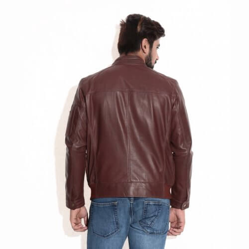 Classic Brown Bomber Jacket