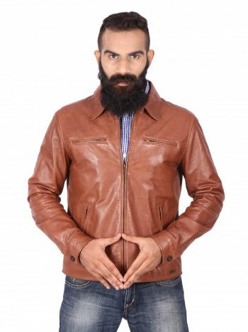 Vintage Brown Leather Jacket