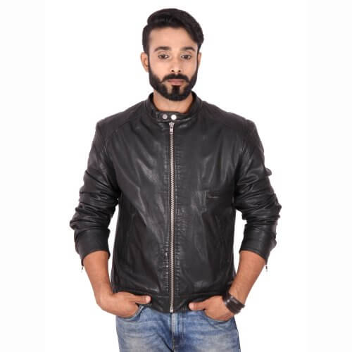 Theo&Ash - Buy Stylish Black Motorcycle Jacket for Men Online in India ...