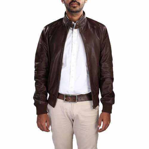 Men's Brown Bomber Jacket