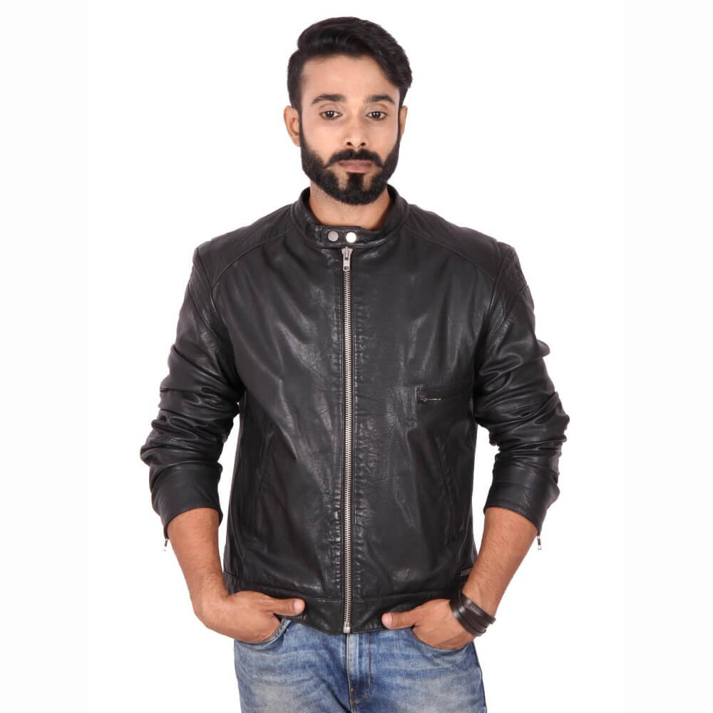 Theo&Ash - Buy Stylish Black Motorcycle Jacket for Men Online in India ...