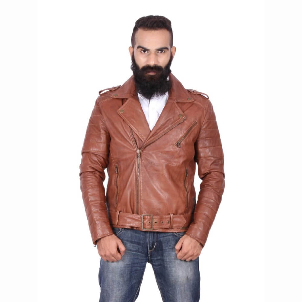 Theo&Ash - Leather jacket for men | Leather biker jacket online ...
