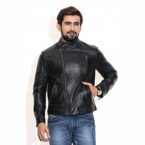 Classic Biker Leather Jacket