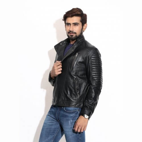 Classic Biker Leather Jacket