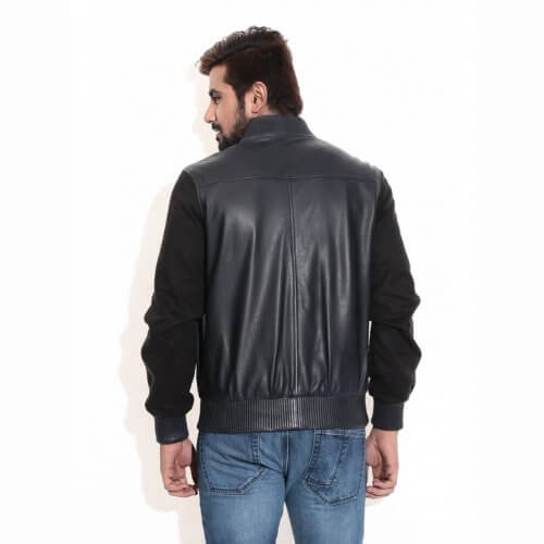 Men's College Leather Jacket