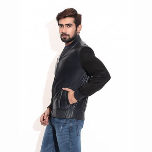 Men's College Leather Jacket