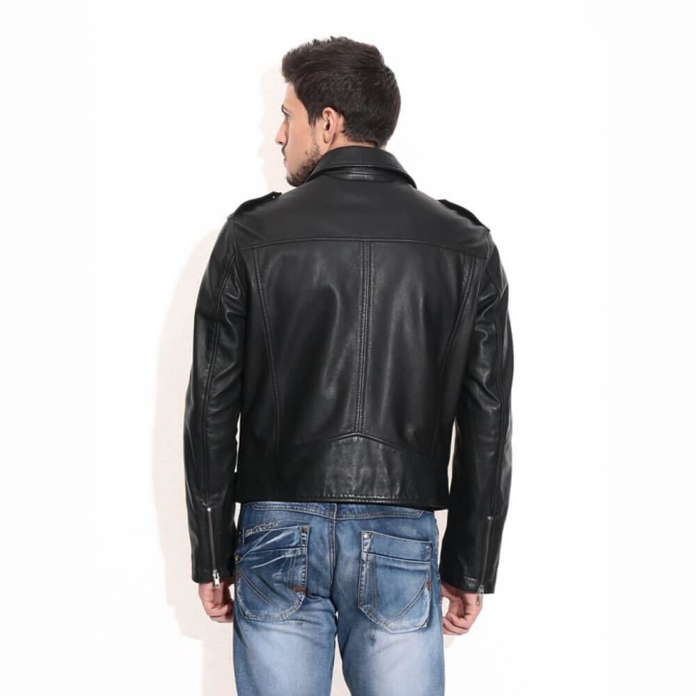 Theo&Ash - Buy men’s leather jackets online | Black leather biker ...