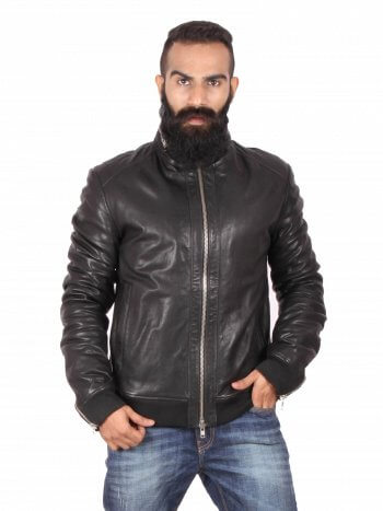 Stylish Black Bomber Jacket