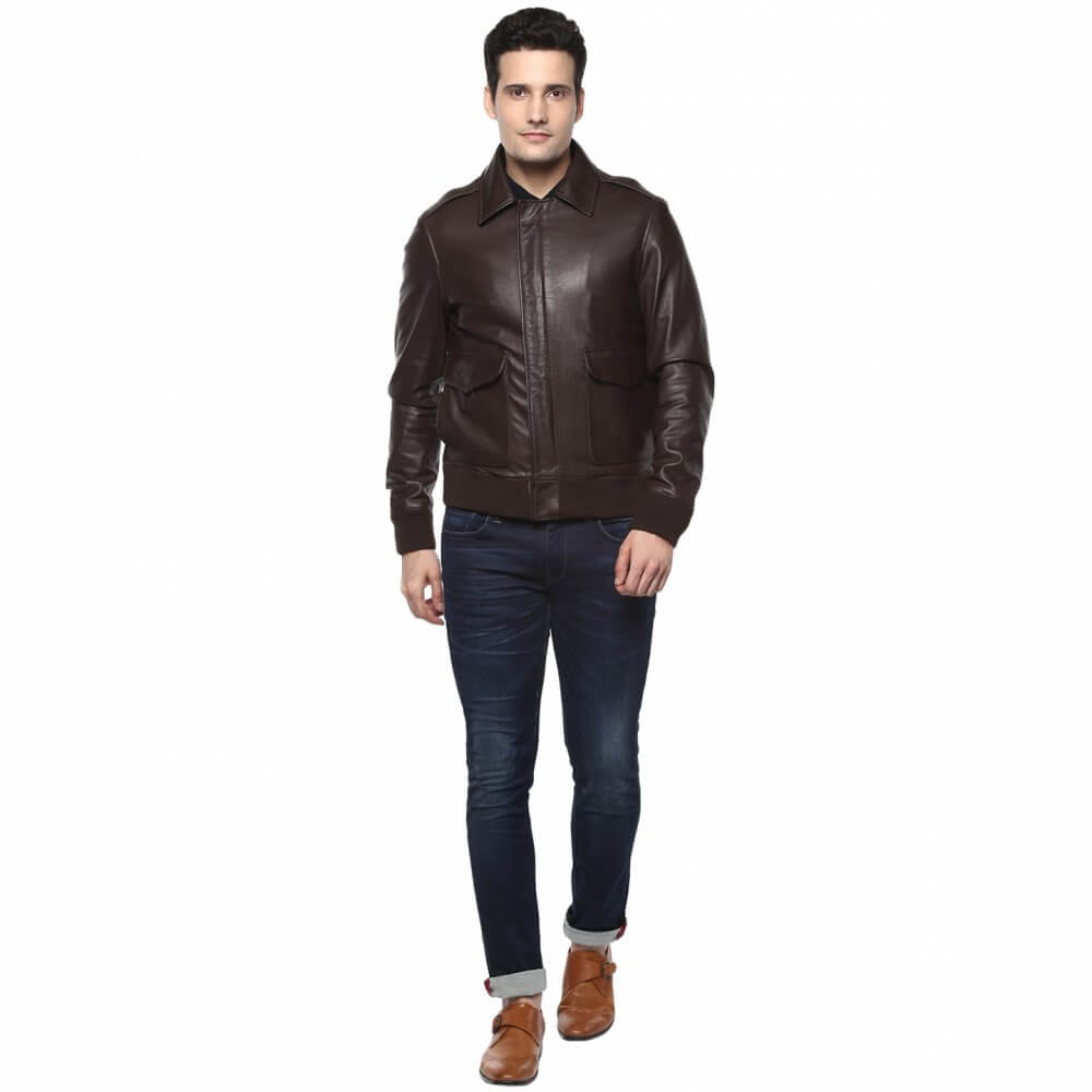 Theo&Ash - Buy Custom leather jackets Online India | Vintage brown ...