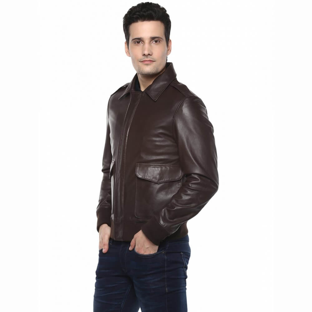Theo&Ash - Buy Custom leather jackets Online India | Vintage brown ...