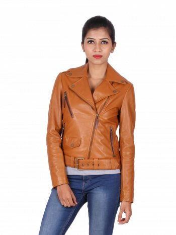 Vintage Brown Biker Jacket