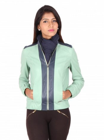 Stylish Green Bomber Jacket