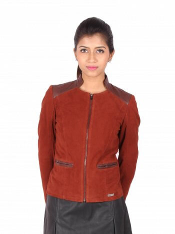 Red Suede Leather Jacket