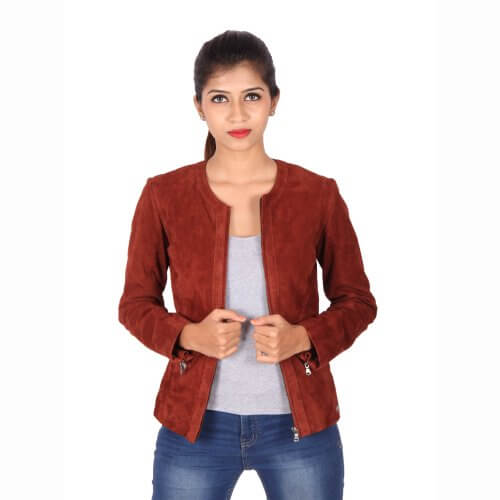 Classic Red Zipper Jacket