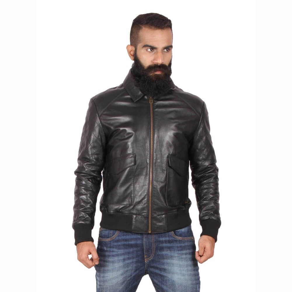 Leather Bomber Jackets - Buy Leather Bomber Jackets online in India