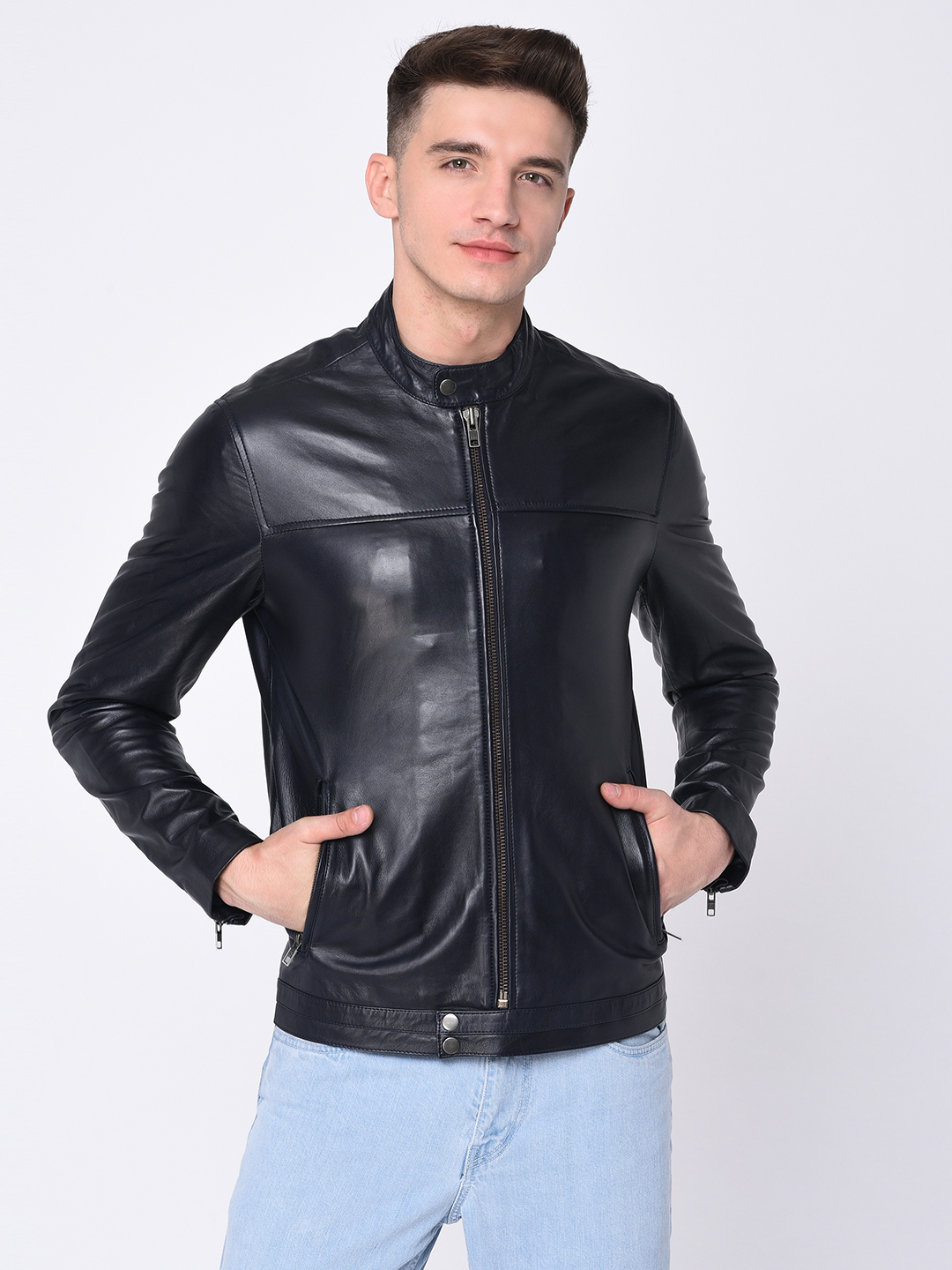 Leather Jacket Jack And Jones Jackets Flipkart Jack And Jones