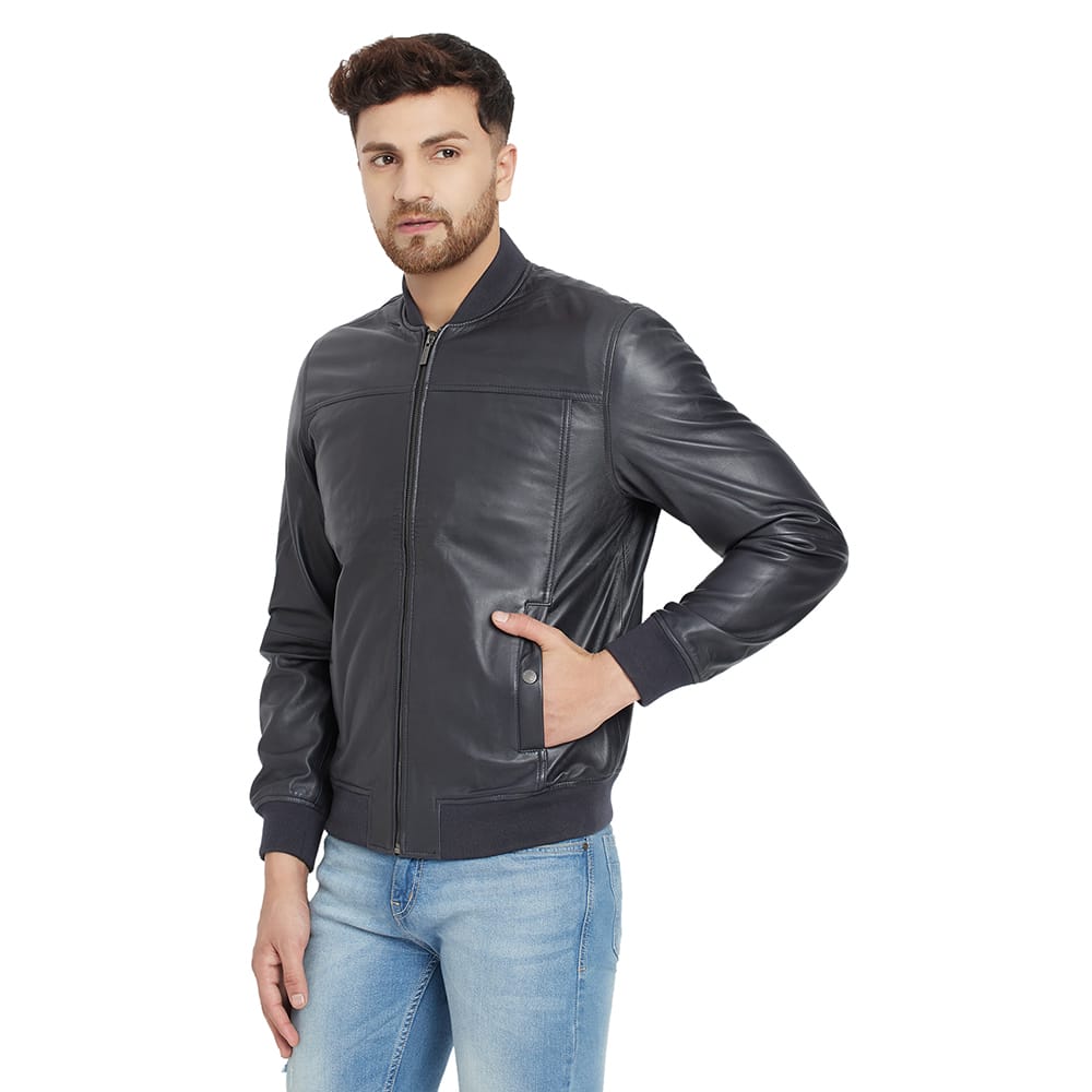 Theo&Ash Buy men's leather jackets online Bomber leather